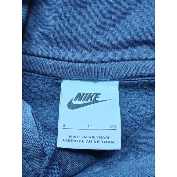 Nike Pullover Hoodie Men's Small Space Graphic Fleece Blue Long Sleeve - Picture 6 of 8